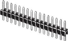 Omron-XG8S-0341 Steckverbinderleisten und Leiterplattenbuchsen Conn Unshrouded Header HDR 3 POS 2.54mm Solder ST Top Entry Thru-Hole