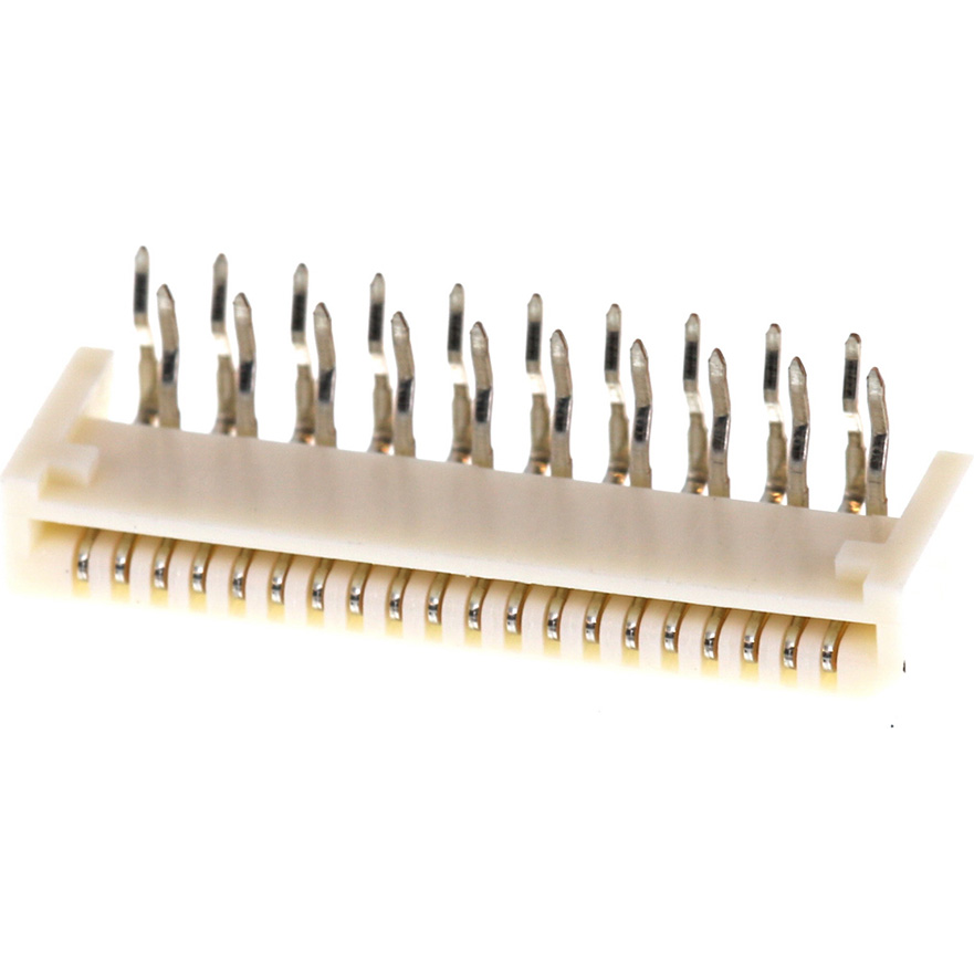 Molex-0528072010 Raccordement FCC-FPC Conn FFC Connector SKT 20 POS 1mm Solder RA Thru-Hole Tray