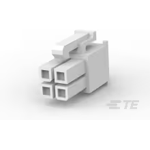TE Connectivity-1586019-4 Einzeladersteckverbinder, Gehäuse Conn Housing RCP 4 POS 4.2mm Crimp ST Cable Mount Natural Bag