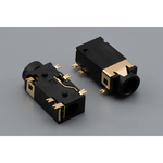 Conn Audio Jack M 4 POS Solder RA SMD 6 Terminal 1 Port