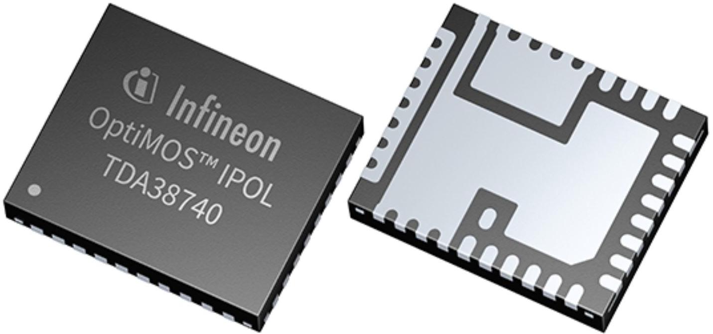 Infineon Technologies AG-TDA38740A0000AUMA1 Convertitore da DC a DC e chip regolatore di commutazione Conv DC-DC 3V to 17V Synchronous Step Down Single-Out 0.25V to 5.12V 40A 36-Pin PQFN EP T/R
