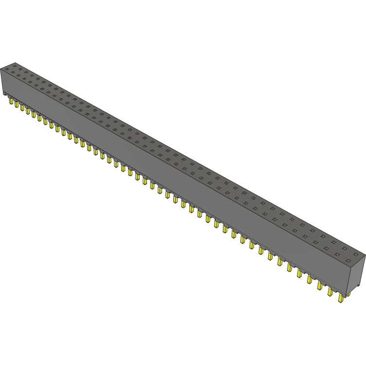 Samtec-SQT-144-01-L-D Steckverbinderleisten und Leiterplattenbuchsen Conn Socket Strip SKT 88 POS 2mm Solder ST Top Entry Thru-Hole Tube