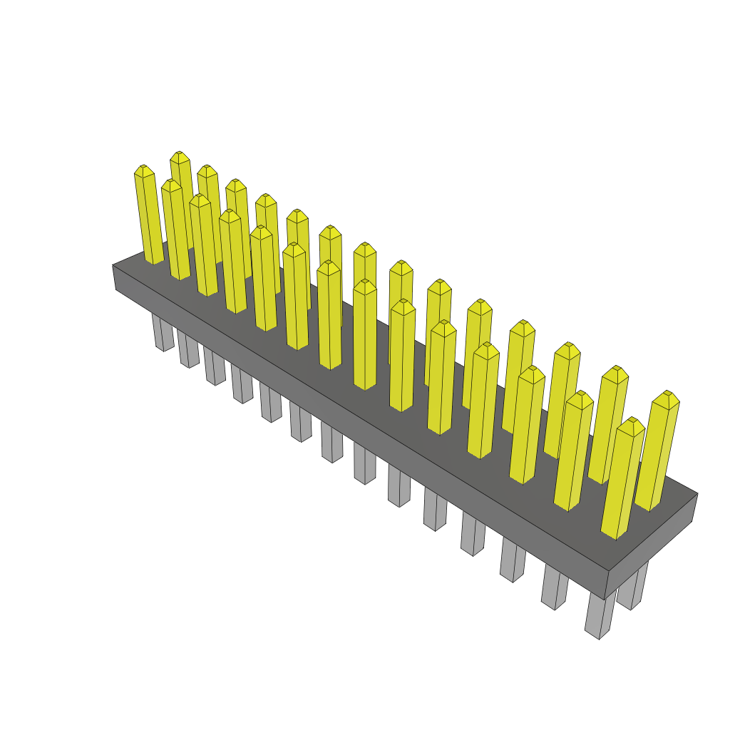 Samtec-FTS-114-01-F-D Connector Headers and PCB Receptacles Conn Unshrouded Header HDR 28 POS 1.27mm Solder ST Top Entry Thru-Hole Tube
