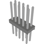 Conn Unshrouded Header HDR 10 POS 2mm Solder ST Top Entry Thru-Hole Bulk