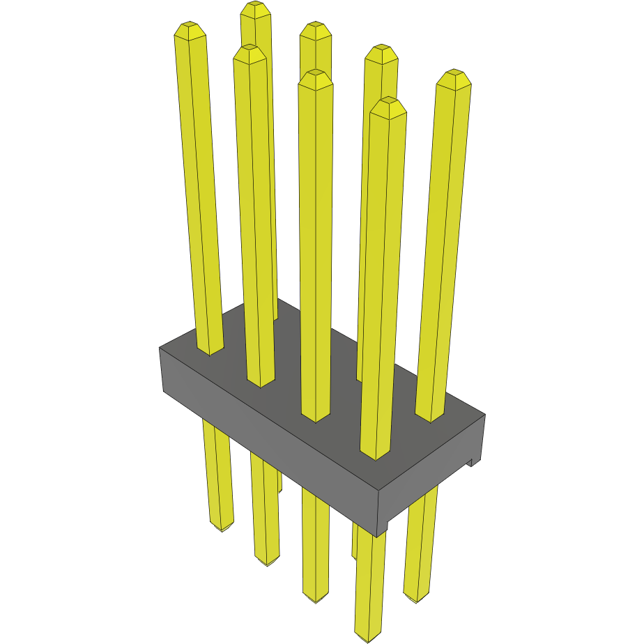 Samtec-MTMM-104-12-S-D-350 Steckverbinderleisten und Leiterplattenbuchsen Conn Unshrouded Header HDR 8 POS 2mm Solder ST Top Entry Thru-Hole Bulk