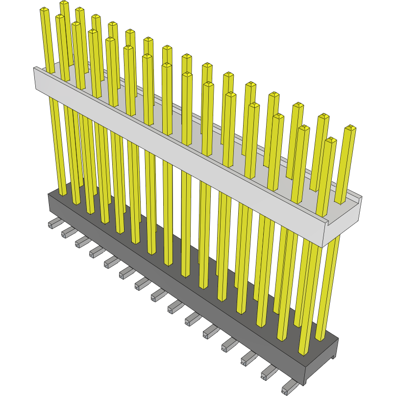 Samtec-HW-15-20-L-D-800-SM-A Connector Headers and PCB Receptacles Conn Board Stacker HDR 30 POS 2.54mm Solder ST Top Entry SMD Tube