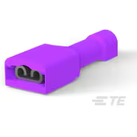 TE Connectivity-7-520365-2 连接器端子 Quick Disconnect Terminal 24-26AWG Brass Violet F 18.66mm Tin Reel/Strip