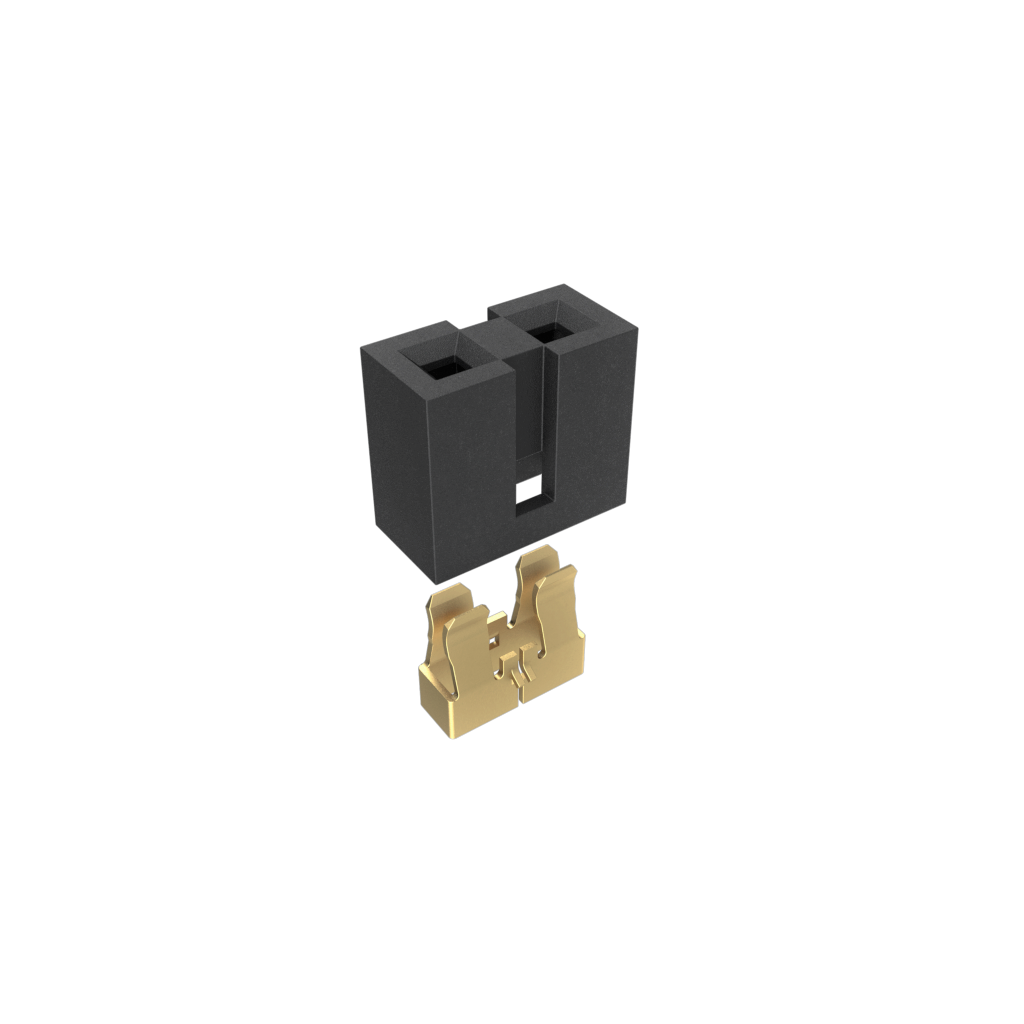 Amphenol Communications Solutions-86730-001LF 跳线及分流连接器 Jumper,Single Row, 2 Position ,2.00mm (0.079in) Pitch
