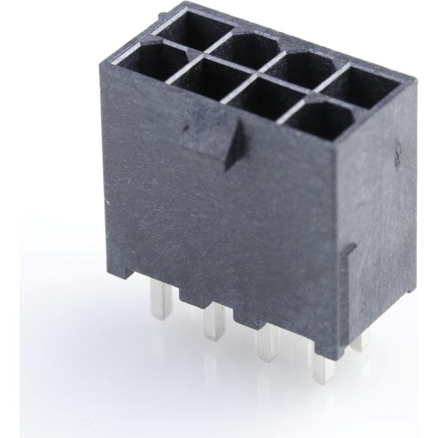 Molex-0462071108 连接器插头及 PCB 插座 Conn Wire to Board HDR 8 POS 4.2mm Solder ST Thru-Hole Tray