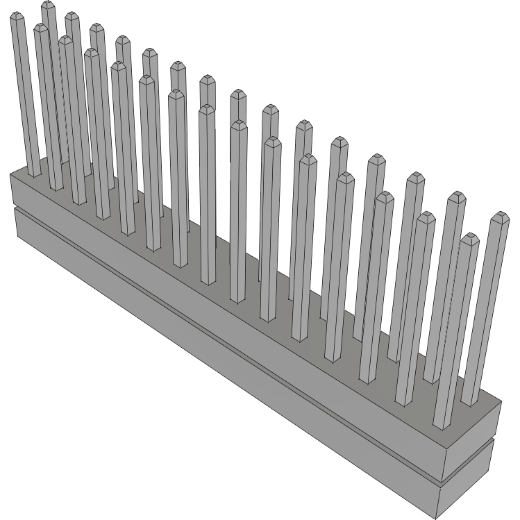 Samtec-TW-15-05-T-D-170-040 Connector Headers and PCB Receptacles Conn Board Stacker HDR 30 POS 2mm Solder ST Top Entry Thru-Hole Bulk