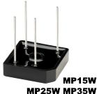Rectron-MP258W Brückengleichrichter Rectifier Bridge Diode Single 800V 25A 4-Pin Case MP-25W