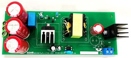 Rohm-BD28C57HFJ-EVK-001 Cartes et kits de développement de gestion de la puissance BD28C57HFJ AC to DC Switching Converter 22.6V to 25.2V Output Evaluation Kit