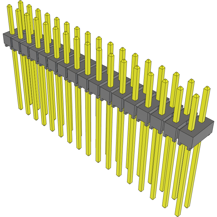 Samtec-TSW-117-11-G-D Piastre connettori e prese PCB Conn Unshrouded Header HDR 34 POS 2.54mm Solder ST Top Entry Thru-Hole Bulk