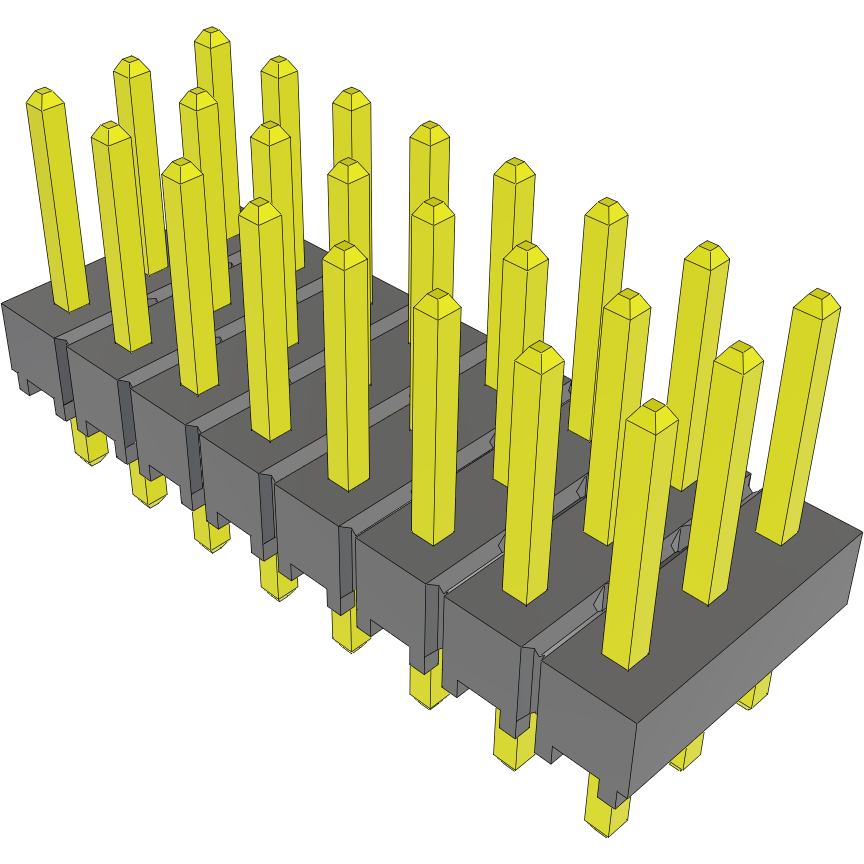 Samtec-TSW-108-07-T-T Steckverbinderleisten und Leiterplattenbuchsen Conn Unshrouded Header HDR 24 POS 2.54mm Solder ST Top Entry Thru-Hole Bulk