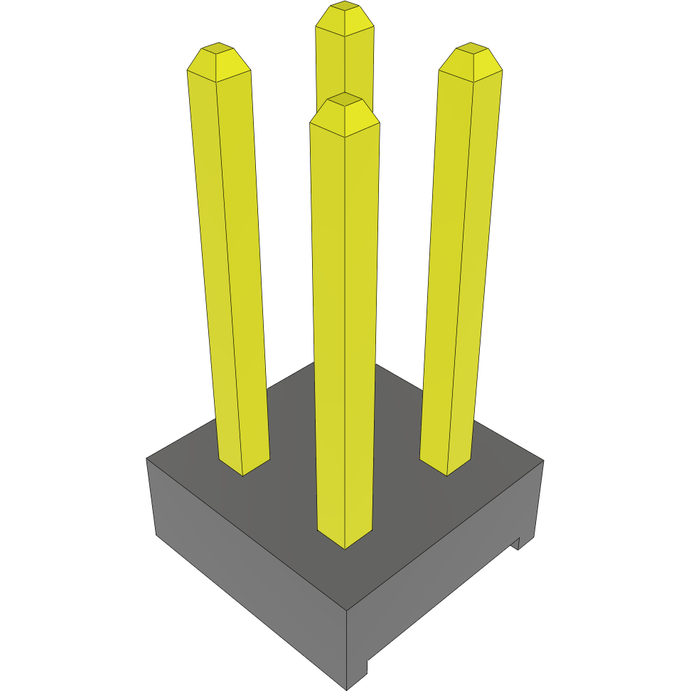 Samtec-MTMM-102-04-L-D-236 Piastre connettori e prese PCB Conn Unshrouded Header HDR 4 POS 2mm Solder ST Thru-Hole Bulk
