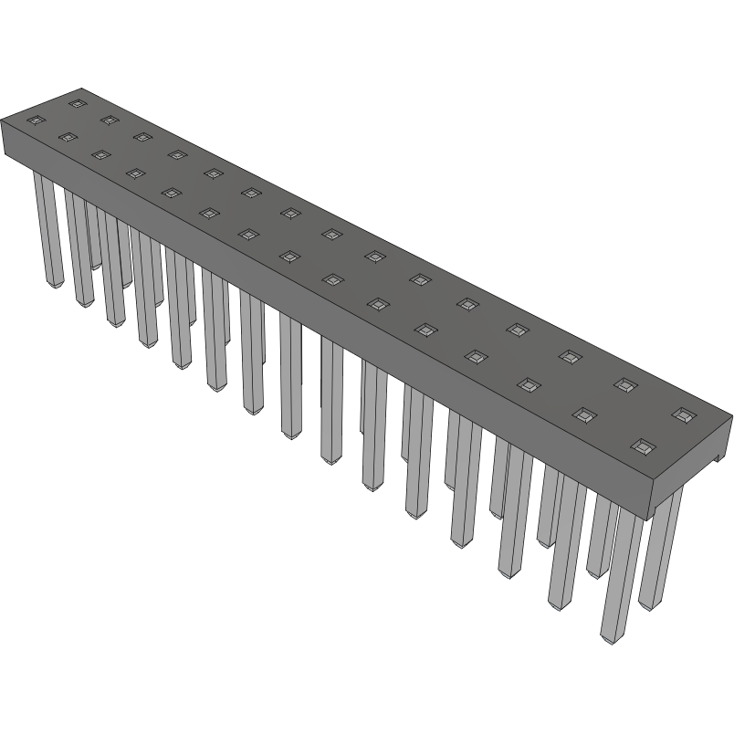 Samtec-MTMM-115-03-T-D-000 Cabezales del conector y receptáculos PCB Conn Unshrouded Header HDR 30 POS 2mm Solder ST Top Entry Thru-Hole Bulk