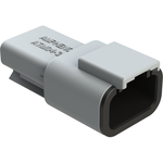 Conn Housing F 3 POS Crimp ST Cable Mount Gray