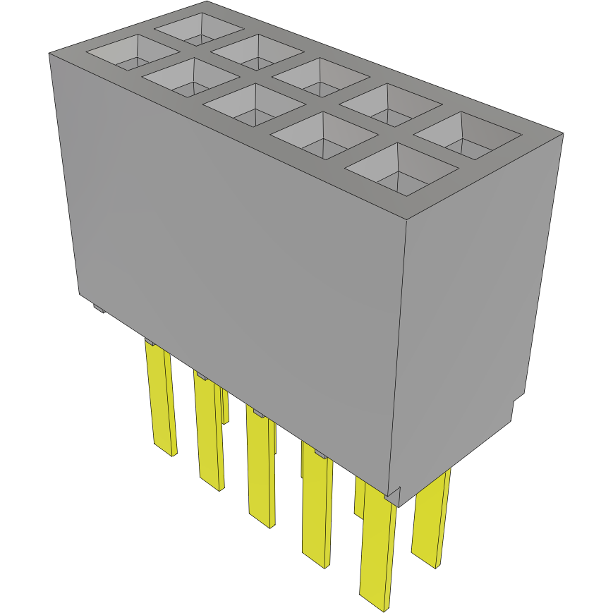 Samtec-SFMC-105-01-S-D-TR Steckverbinderleisten und Leiterplattenbuchsen Conn Socket Strip SKT 10 POS 1.27mm Solder ST Top Entry Thru-Hole T/R