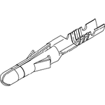 Molex-39-00-0325 Steckverbinder, Kontakt Contact PIN Crimp ST Cable Mount 24-28AWG Standard .093" T/R