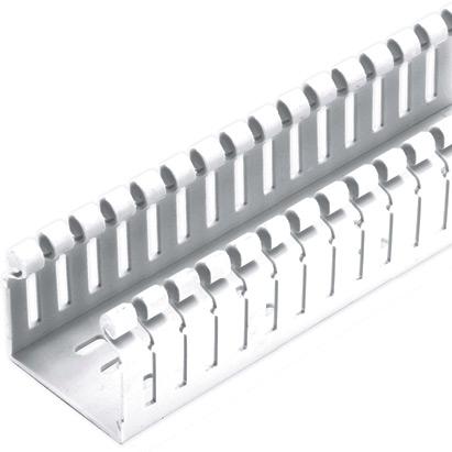Panduit-HN1.5X3WH6 Wiring Ducts Wiring Ducts Slotted Rectangular Screw Polyvinyl Chloride White