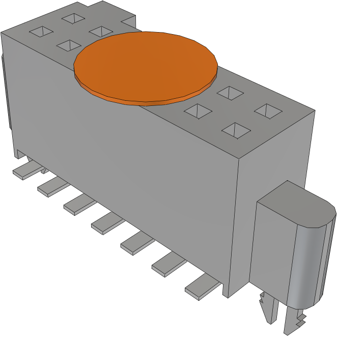 Samtec-SFM-107-02-S-D-LC-K Steckverbinderleisten und Leiterplattenbuchsen Conn Socket Strip SKT 14 POS 1.27mm Solder ST SMD TIGER EYE™ Tube