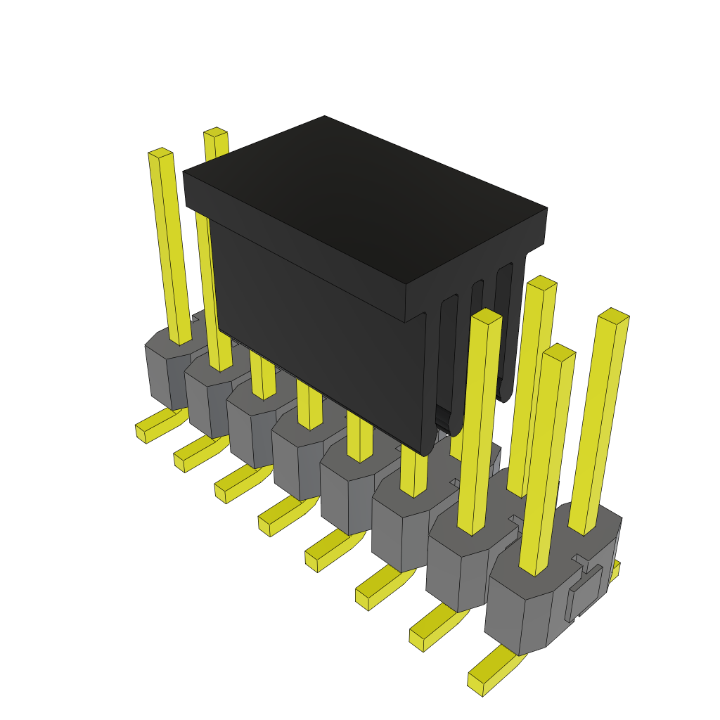 Samtec-TSM-108-02-L-DV-P-TR Piastre connettori e prese PCB Conn Unshrouded Header HDR 16 POS 2.54mm Solder ST Top Entry SMD T/R