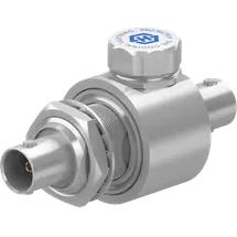 HUBER+SUHNER-3401.01.A RF-Steckverbinder Conn BNC Adapter 0Hz to 1GHz 50Ohm T Style Panel Mount RCP/RCP Gold