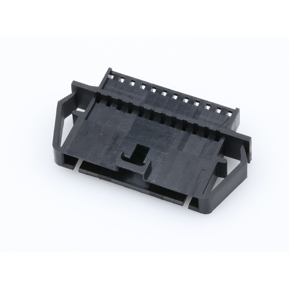 Molex-70107-0046 Connector Discrete Wire Housing Conn Housing PL 12 POS 2.54mm Crimp ST Panel Mount Black SL™ Bag