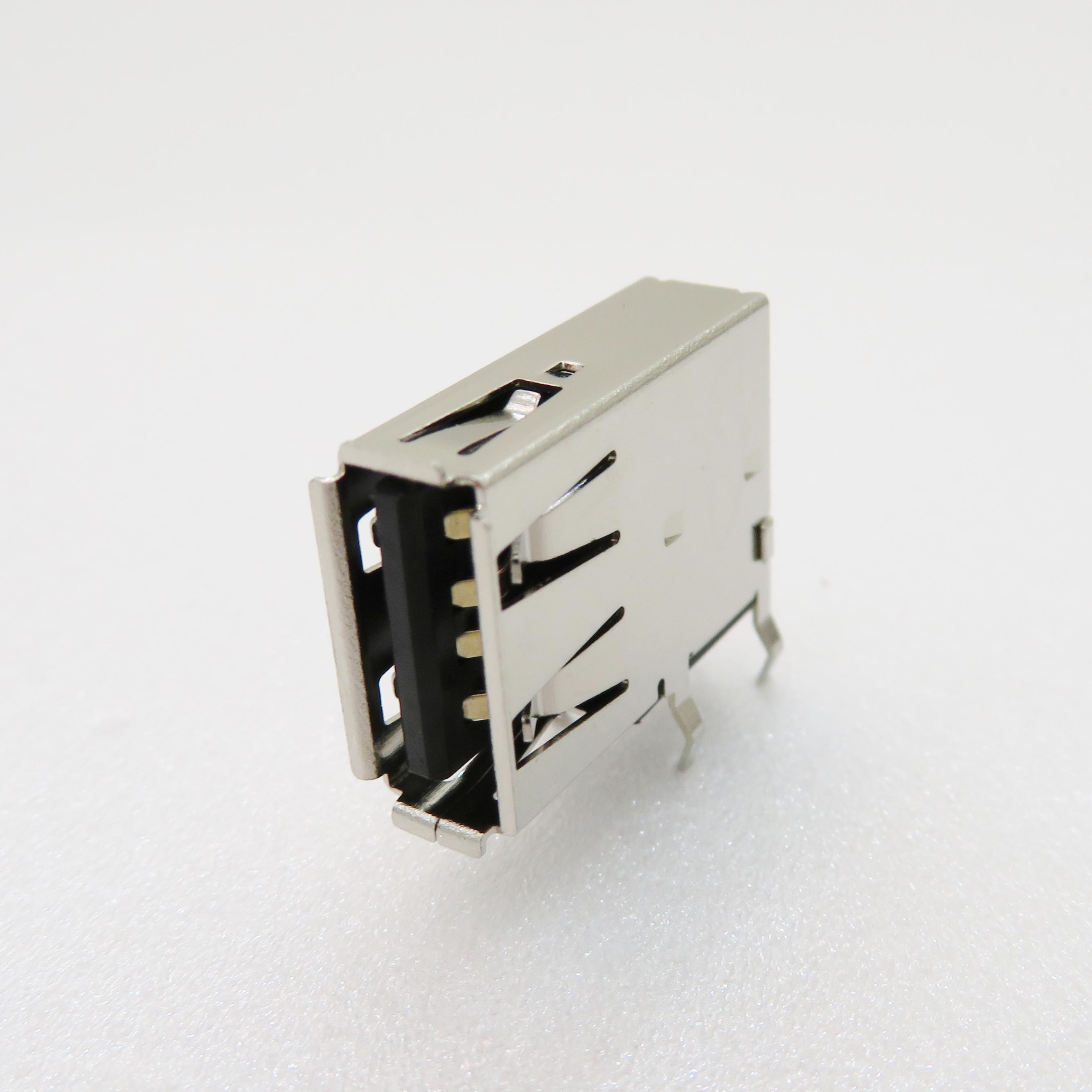 ADAM TECH-USB-A-S-RU Connector USB Conn USB 2.0 Type A RCP 4 POS Solder RA Thru-Hole 4 Terminal 1 Port Tube