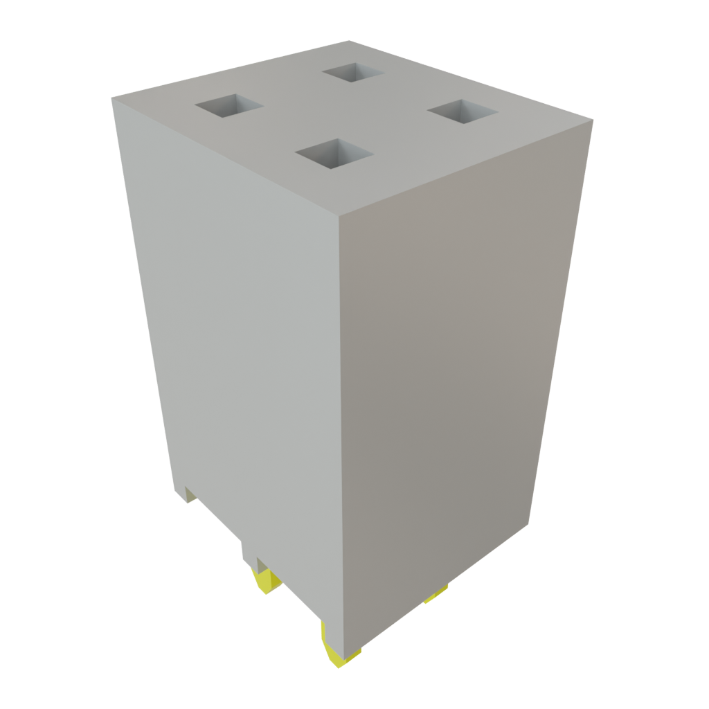 Samtec-SSW-102-01-T-D Steckverbinderleisten und Leiterplattenbuchsen Conn Socket Strip SKT 4 POS 2.54mm Solder ST Top Entry Thru-Hole Bulk