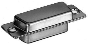 Fischer Elektronik-BADM 09 Steckverbinderzubehör Connector Accessories Cover Straight Metal Tin