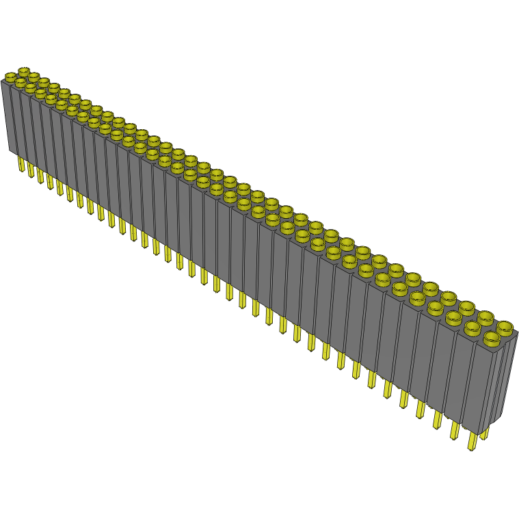 Samtec-ESD-136-TT-05 Cabezales del conector y receptáculos PCB Conn Socket Strip SKT 72 POS 2.54mm Solder ST Top Entry Thru-Hole Bulk