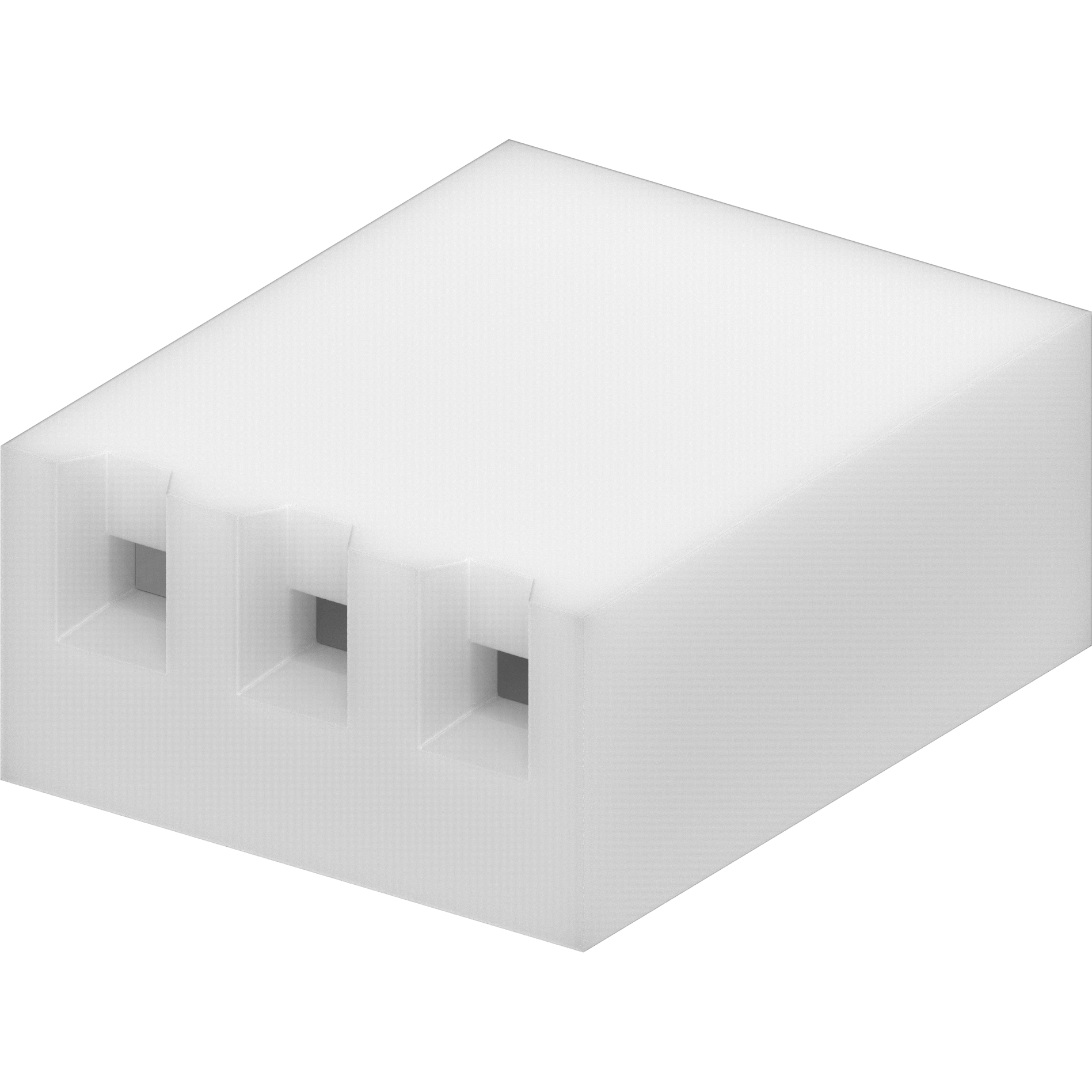 Molex-09-50-8030 Einzeladersteckverbinder, Gehäuse Conn Housing F 3 POS 3.96mm Crimp ST Cable Mount Natural KK® Bag