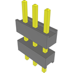 Conn Board Stacker HDR 3 POS 2.54mm Solder ST Top Entry Thru-Hole Bulk
