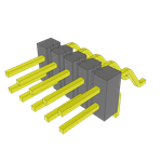 Conn Unshrouded Header HDR 10 POS 2.54mm Solder RA Side Entry SMD/Thru-Hole Tube