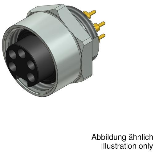 CONEC-41-40046 Steckverbinder, rund Conn Circular SKT 4 POS Solder ST Thru-Hole 4 Terminal 1 Port
