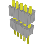 Conn Board Stacker HDR 5 POS 1.27mm Solder ST Thru-Hole Layer
