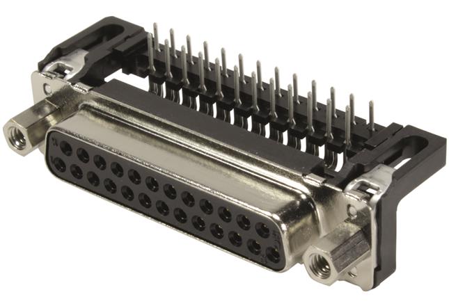 HARTING-09663126603 Steckverbinder, D-Sub Conn D-Sub F 25 POS 1.38mm Solder RA Thru-Hole 25 Terminal 1 Port