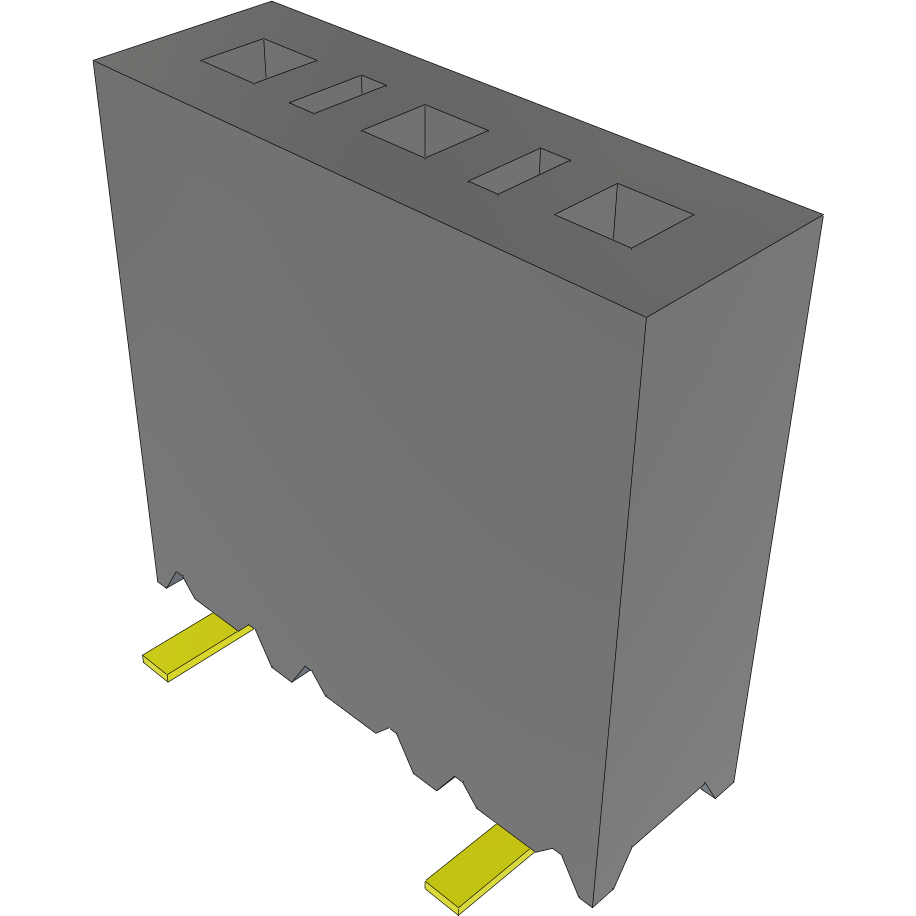 Samtec-TSM-103-01-F-SV Steckverbinderleisten und Leiterplattenbuchsen Conn Unshrouded Header HDR 3 POS 2.54mm Solder ST Top Entry SMD Bulk