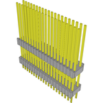 Conn Board Stacker HDR 40 POS 1.27mm Solder ST Thru-Hole Tube