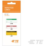 TE Connectivity-2404400-1 标签 Labels Warning Label Vinyl Gloss Green/Red/Black on Yellow 50.8x12.7mm/50.8x19.1mm