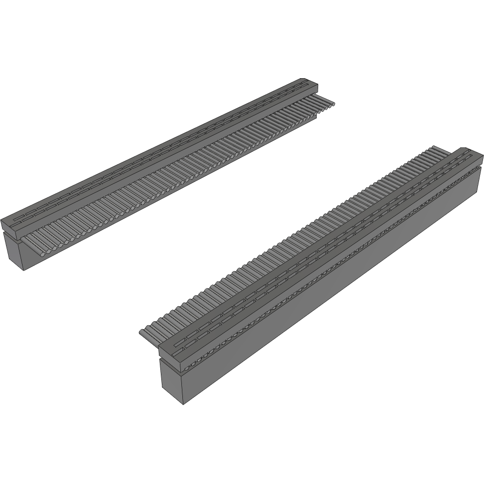 Samtec-IDSD-32-D-08.00-G  Cable Assembly 0.203m 28AWG 1.27mm 64 to 64 POS IDC Connector to IDC Connector F-F Bulk