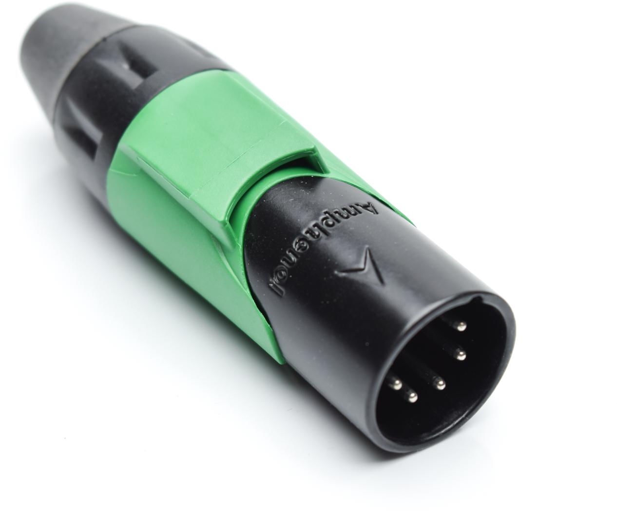 Amphenol-AX5MB5M 音频及视频连接器 Conn XLR Connector M 5 POS Solder Cup ST Cable Mount 5 Terminal 1 Port Box