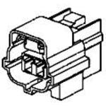 Conn Housing PL 2 POS 4.8mm Crimp ST Cable Mount Black Bag