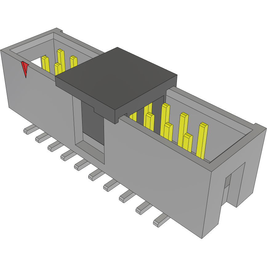 Samtec-HTST-110-01-L-DV-P Steckverbinderleisten und Leiterplattenbuchsen Conn Shrouded Header (4 Sides) HDR 20 POS 2.54mm Solder ST Top Entry SMD Tube