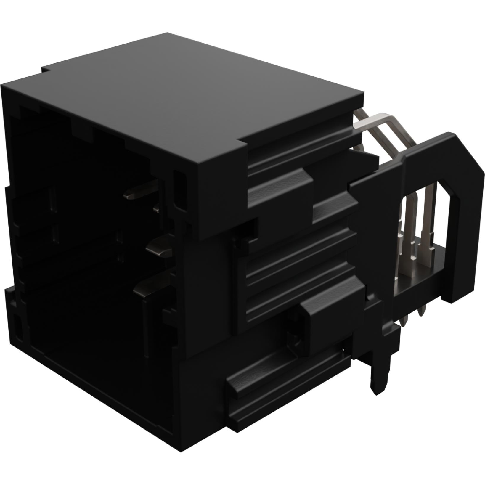 Molex-2005020121 Connector Headers and PCB Receptacles Conn Shrouded Header (4 Sides) HDR 12 POS 2mm/3.2mm/4mm/5.2mm Solder RA Side Entry Thru-Hole Tube