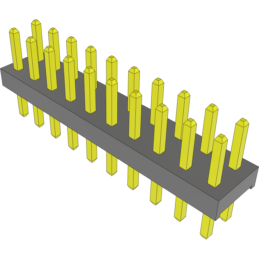 Samtec-MTMM-110-03-S-D-130 Steckverbinderleisten und Leiterplattenbuchsen Conn Unshrouded Header HDR 20 POS 2mm Solder ST Top Entry Thru-Hole Bulk