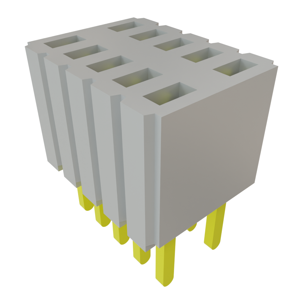 Samtec-SLM-105-01-S-D Steckverbinderleisten und Leiterplattenbuchsen Conn Socket Strip SKT 10 POS 1.27mm Solder ST Top Entry Thru-Hole Tube