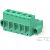 TE Connectivity-796859-5 Connector Terminal Blocks Conn Eurostyle Block F 5 POS 5.08mm Screw RA Cable Mount 15A/Contact Carton