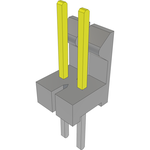Conn Wire to Board HDR 2 POS 2.54mm Solder ST Top Entry Thru-Hole Bulk